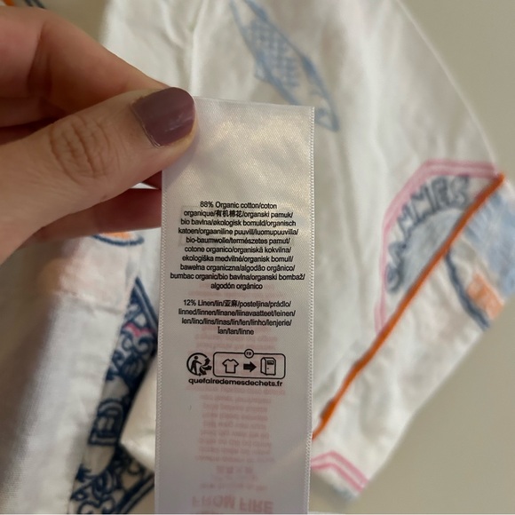 Damson Madder Chlo Linen Blend Short Sleeve Button Down Shirt 8 Anthropologie - Picture 10 of 15